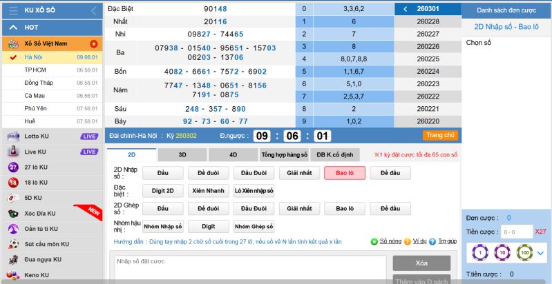 Xổ số Kubet hấp dẫn