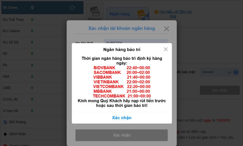 Nguyên nhân khiến lệnh rút tiền Kubet bị treo