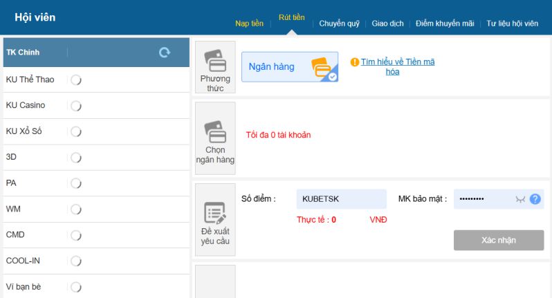 Lệnh rút tiền Kubet bị treo là sao?