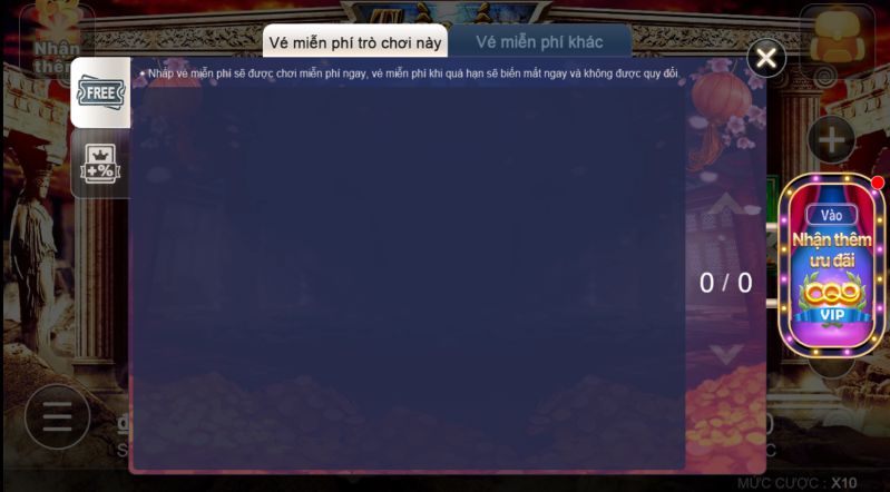 Nhớ tận dụng lượt quay miễn phí