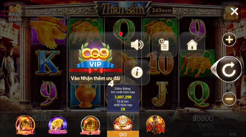 Tỷ lệ thưởng cao, dễ săn jackpot