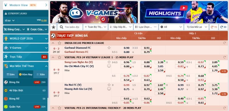 Đôi nét về sảnh WG Kubet